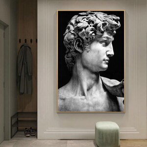 Sculpture of David Canvas Paintings on the Wall Art Posters - Etsy