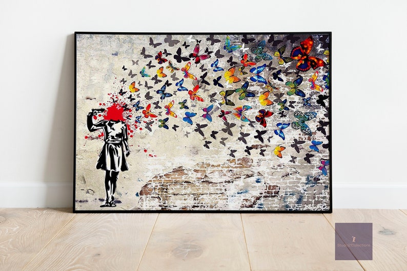 TINGTOEO Captain Rex Graffiti Leinwand - 40x60cm Wandbild Für Wohnzimmer