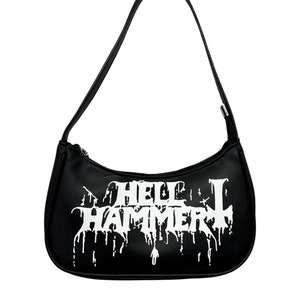 Punk Metal Goth Pleather Shoulder Bag *MADE TO ORDER*