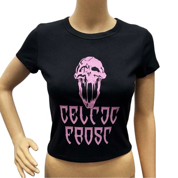 Punk Metal Goth Cropped Ribbed Baby Tee *MADE TO ORDER*