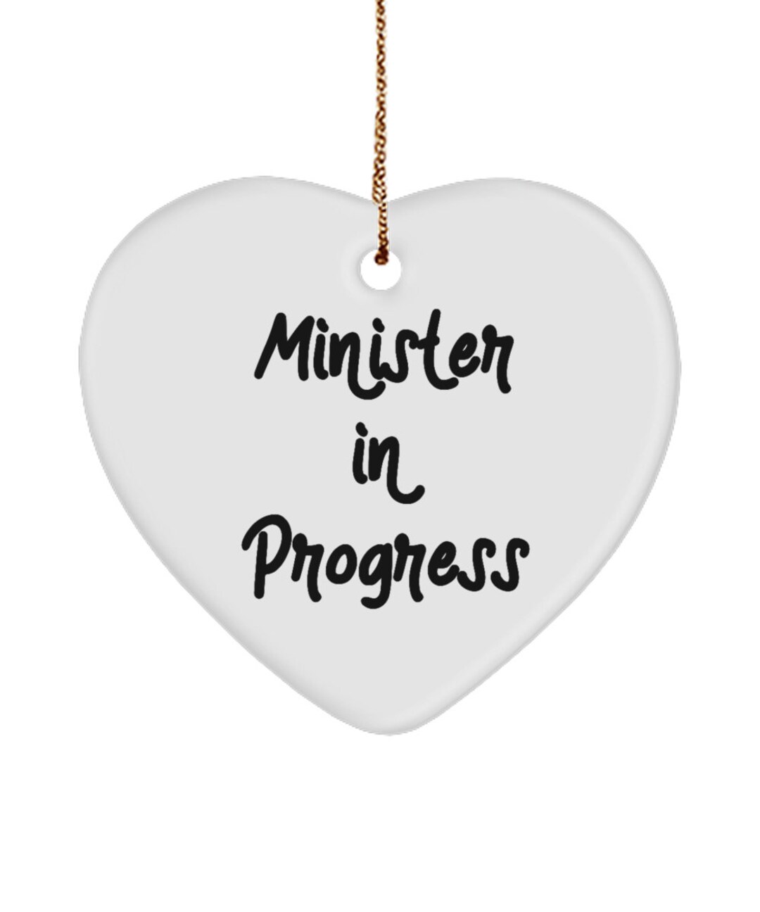 Funny Minister Gifts Minister in Progress Nice Heart Etsy
