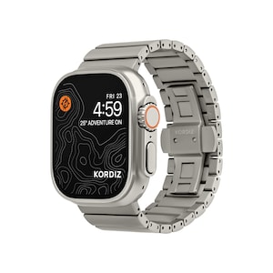 Titanium Watch Band T02 Pro | Made for Apple Watch Ultra & Ultra 2 (49mm) | Batterfly Clasp | DLC Scratch Resistant | Grade 2 Titanium
