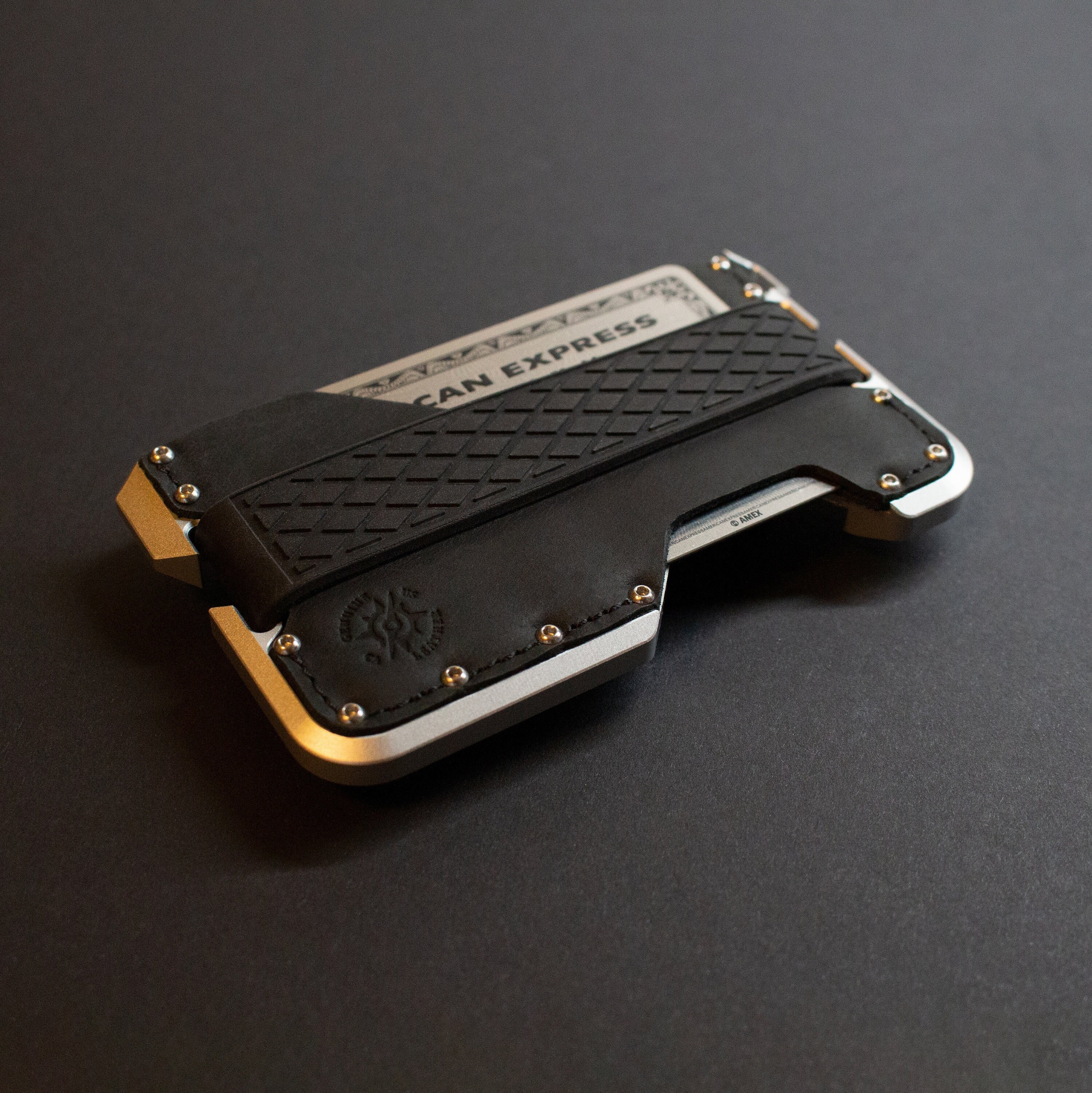 Black Multitool & Key Holder Armour RFID Wallets For Men Includes Money Clip Slim Minimalist Tactical Smart Credit Card Holder 