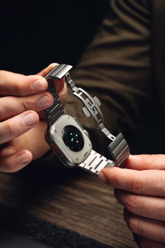 Titanium Watch Band for Apple Watch Ultra: DLC Scratch Resistant