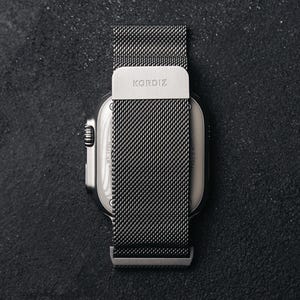 Milanese Mesh Band for Apple Watch Ultra 2 Titanium | Mesh Loop Magnetic Clasp iWatch Band for Apple Watch Ultra 2 & Ultra 1 Titanium 49mm