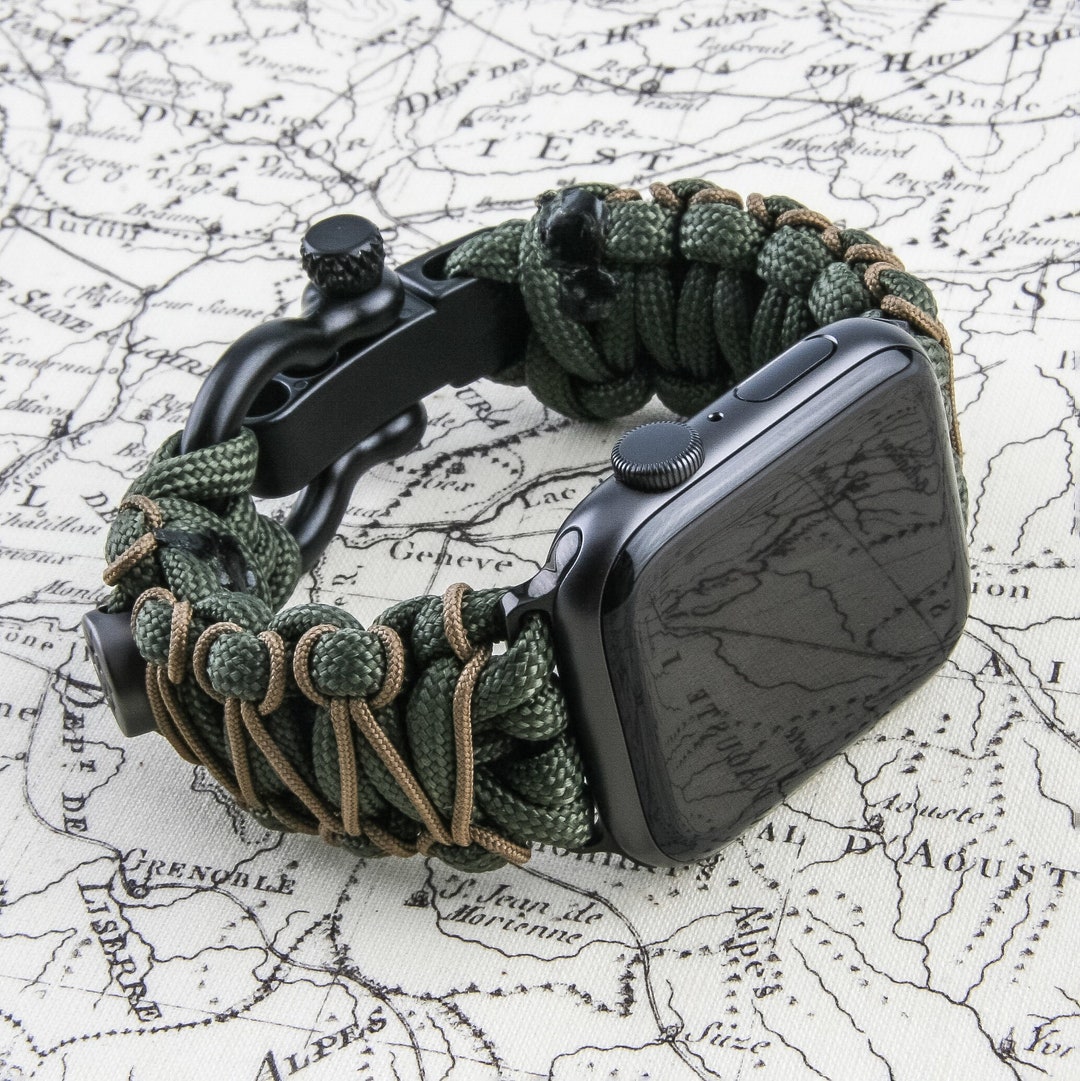Paracord Apple Watch Band 49mm 45mm 44mm 42mm cord Apple Watch Strap Series 8 7 SE 6 5 4 3 2 1