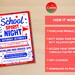 Editable School Spirit Flyer, School Spirit Night Party, Spirt Night ...