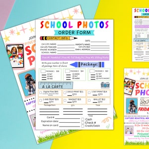 School Photos Flyer, Business Photography Studio, Kids Printable Back ...