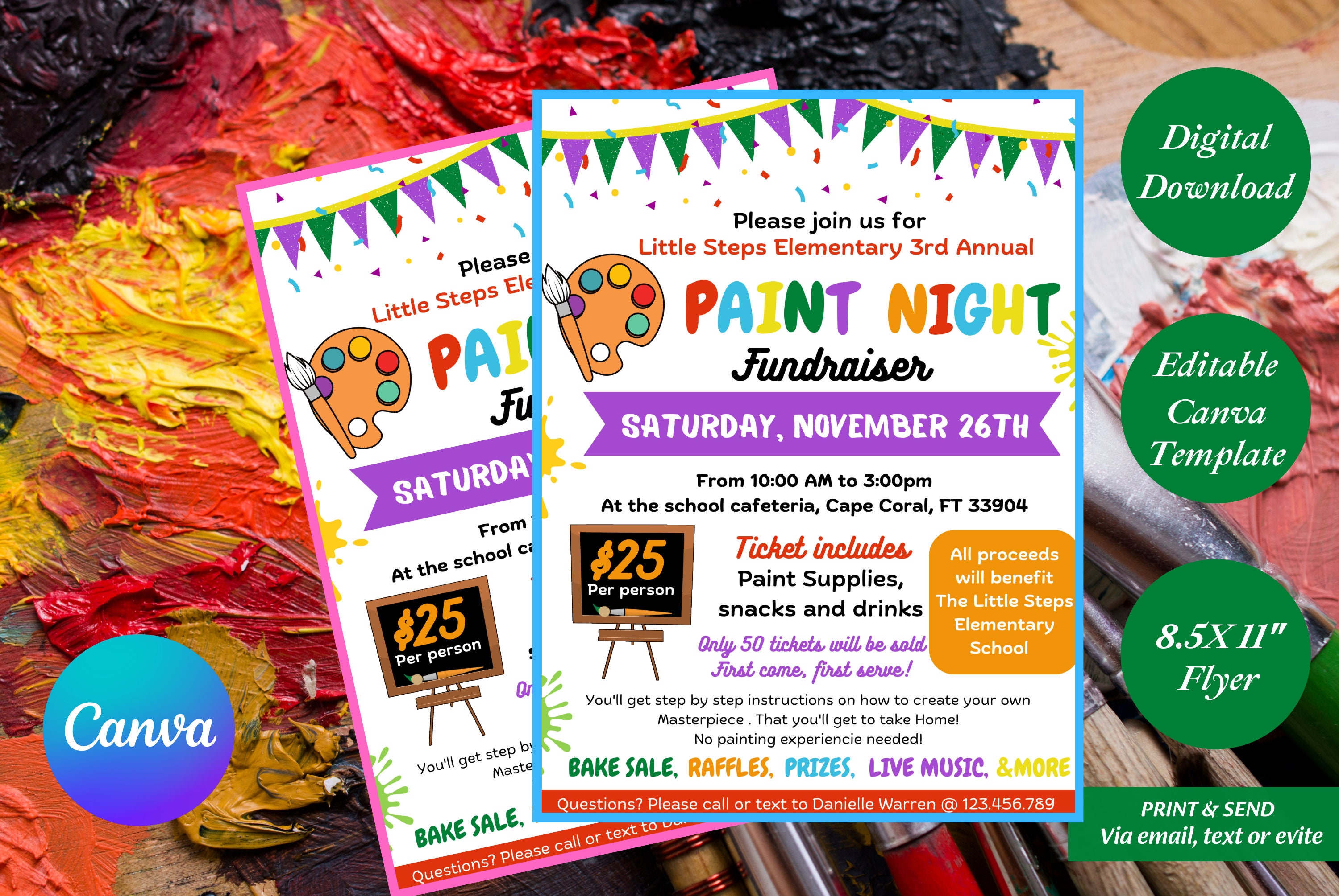 Vivid Paint Night Fundraiser Artwork in HD Vivid Paint Night Fundraiser Artwork in HD