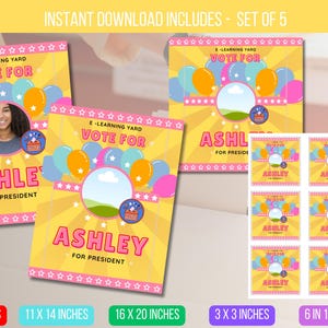 EDITABLE Presidential Campaign Poster, Dont Blow it Class Campaign President, High School Student Council Campaign Poster, Instant Download