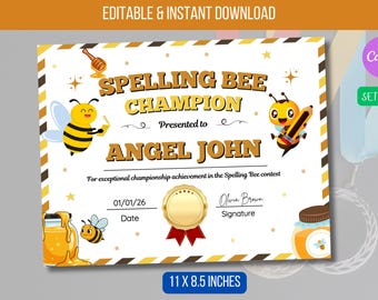 Certificado de reconocimiento editable, plantilla profesional de logro, plantilla de certificado imprimible, regalo con borde dorado, descarga instantánea