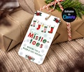 Editable/Printable For Your Mistletoes Christmas Gift Tag, Christmas socks gift tags, Funny Socks, Secret Santa gift tag, Printable.