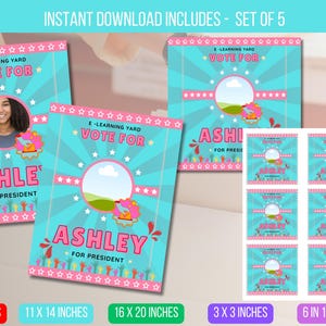 EDITABLE Presidential Campaign Poster, Dont Blow it Class Campaign President, High School Student Council Campaign Poster, Instant Download