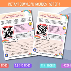 EDITABLE PTA Membership Form, Pto/pta Parent Membership Sign Up Form Template, Newsletter Instant Download, New Recruitment Instant Download
