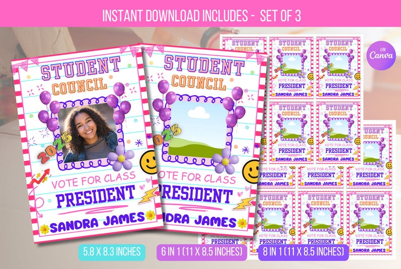EDITABLE Student Council Campaign Flyer, School Election Flyer ...