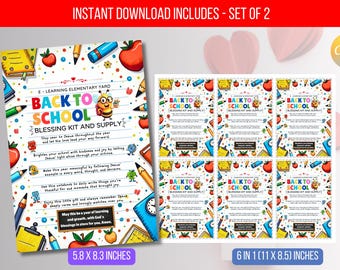 EDITABLE Teacher Prayer Gift Tag, Back to School Teacher Prayer Cards, First Day of School Teacher Prayer, Digital Template Instant Download