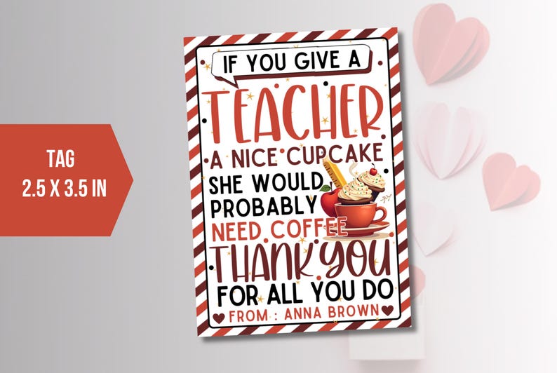 EDITABLE You Are A Lifesaver Teacher Gift Tag, Teacher Staff Candy ...