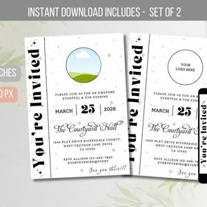 EDITABLE You&#39;re Invited Invitation, Modern Business Invitation, Special Event Invitation, Business Invitation Party Invite Instant Download