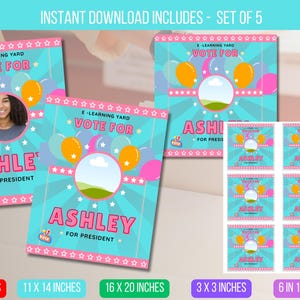 EDITABLE Presidential Campaign Poster, Dont Blow it Class Campaign President, High School Student Council Campaign Poster, Instant Download