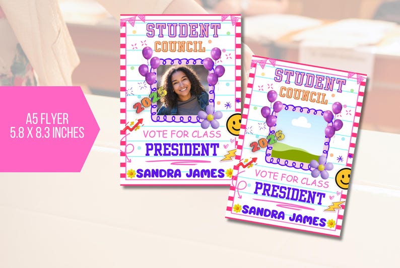 EDITABLE Student Council Campaign Flyer, School Election Flyer ...