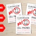EDITABLE No Cellphones Allowed Wall Sign Classroom Poster, Classroom ...