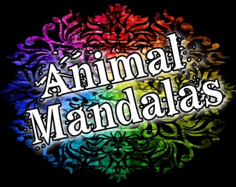 Målarbilder med djurmandala, bok 4 - UTSKRIVBAR PDF, en blandning av djur, invecklade, detaljerade målarbilder för stresslindring, illustrationer