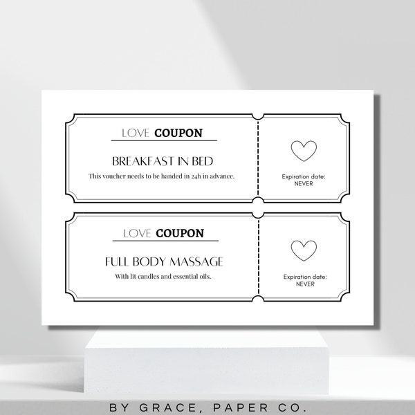 Love Voucher for Him - Etsy