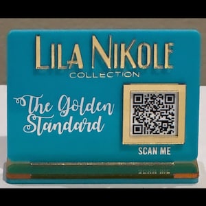 Custom 1 QR Code Business Sign: Social Media, Payment