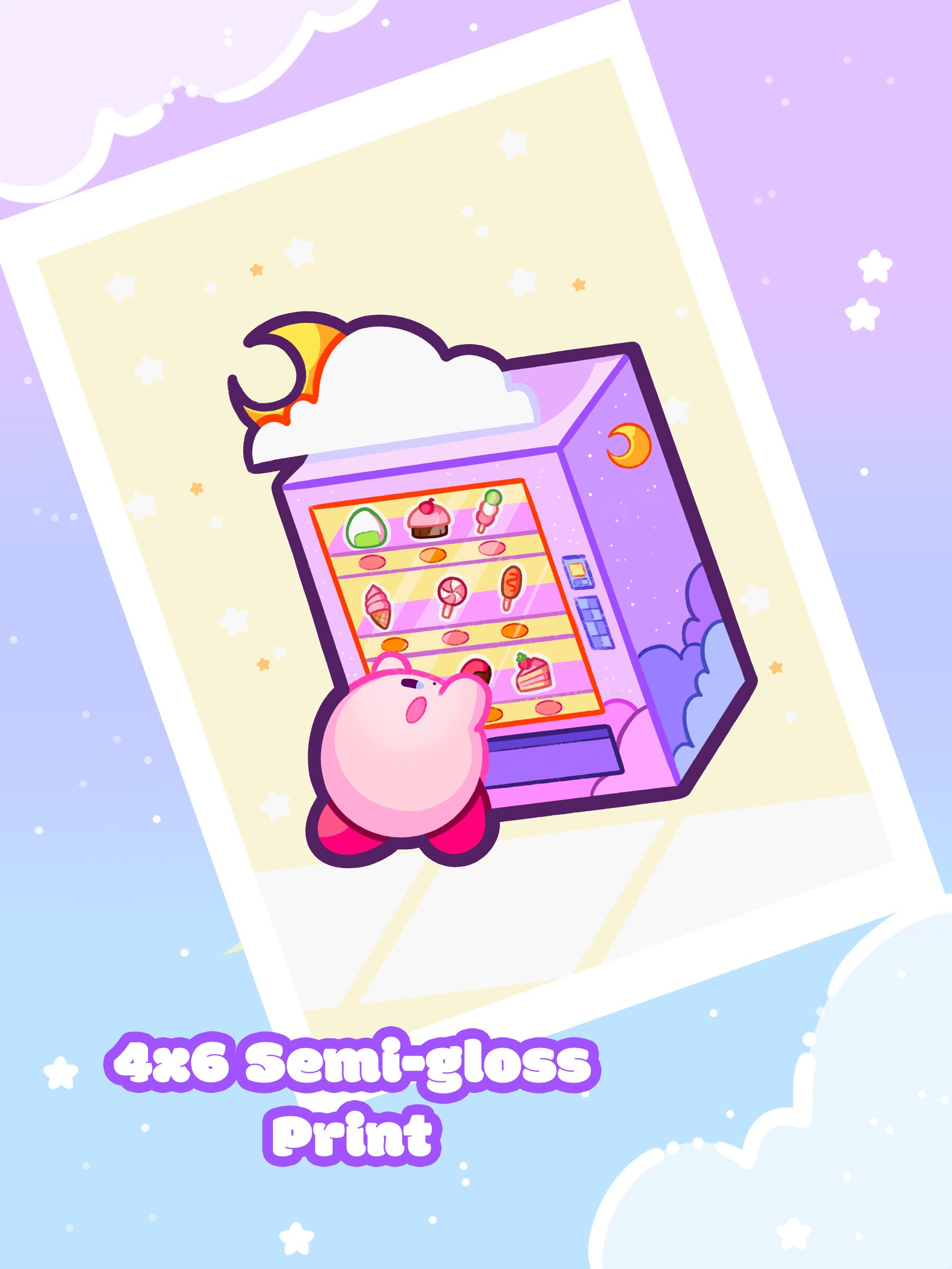 Kirby Art Print Kirby Art Cute Art Etsy