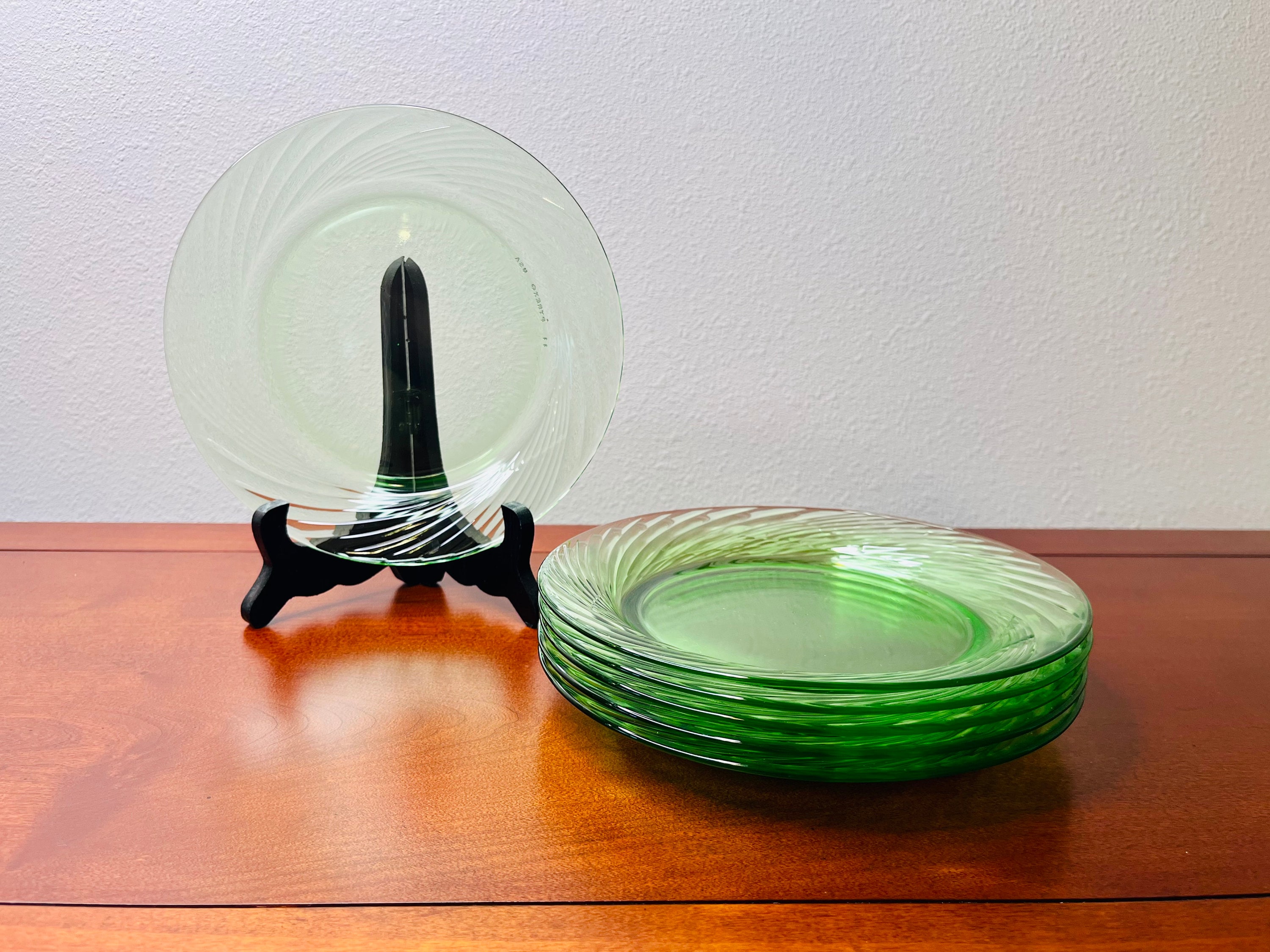 オールドパイレックス　グリーンライン　テーブルウエア11点セット Green Pyrex Plates - Etsy