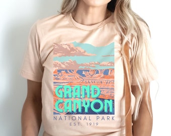 Grand Canyon Shirt, National Park T Shirt, Monument Valley Shirt Cool Hiking Shirts Camping Shirts Canoe Mens Womens Graphic Shirts Souvenir
