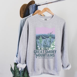 Great Smoky Mountains National Park Sweatshirt Smoky Mountains Crewneck Nature Sweatshirt Outdoors Crewneck Camping Sweatshirt Black Friday