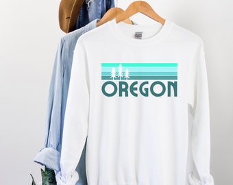 Retro 70’s Oregon Sweatshirt, Oregon Fan Crewneck Sweatshirt, Distressed Oregon Sweatshirt, Oregon Gift, Crewneck Sweatshirt Vintage, Oregon