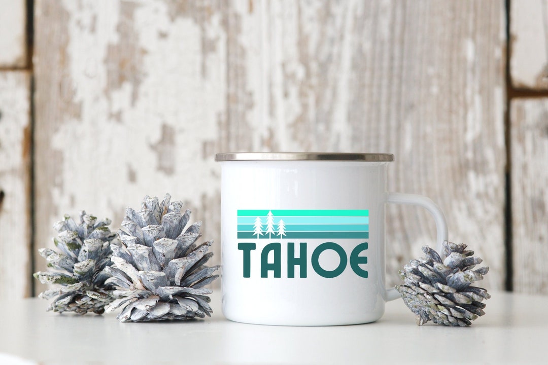 Lake Tahoe Mug Enamel Camping Mug Tahoe Gift Lake Tahoe Etsy