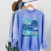 Glacier National Park Sweatshirt | Glacier Vintage Retro Pullover PNW Washington Vacation Crewneck Road Trip Shirt Hiking Gift for her him 