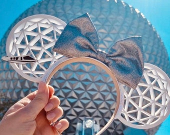 Orejas de Minnie de Epcot, orejas de nave espacial terrestre, orejas de Minnie de monorraíl, orejas de Mickey Mouse, orejas de ratón de bola de Epcot, orejas de Epcot, monorraíl de Epcot