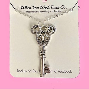 Mickey shop key necklace