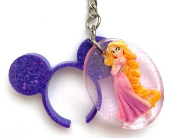 Rapunzel Card Coin Holder Keyring Small Pouch Name Tag ID Princess Tangled