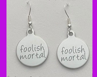 Haunted Mansion inspired earrings, foolish mortal earrings, haunted mansion earrings, Halloween earrings, Disney Halloween earrings