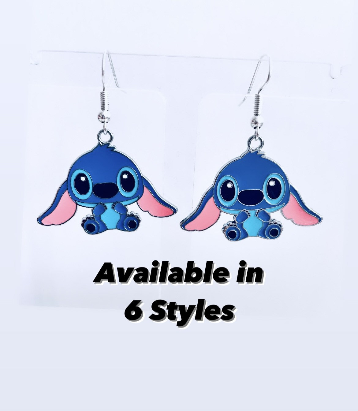 Stitch Boucles d'oreilles Anime Cartoon Stitch Ear Studs Ohana signifie  famille Stitch Lilo Bijoux Cadeaux pour femme fille