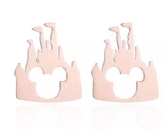 Pendientes de Mickey Mouse, pendientes de Mickey, pendientes de castillo, pendientes de Mickey, pendientes de Mickey Mouse, pendientes de castillo de Disney
