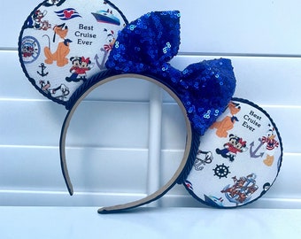 Las mejores orejas de Minnie inspiradas en cruceros de la historia, orejas de cruceros de Disney, orejas de Mickey marinero, orejas de Donald marinero, orejas de Minnie de crucero, orejas de Minnie Pluto