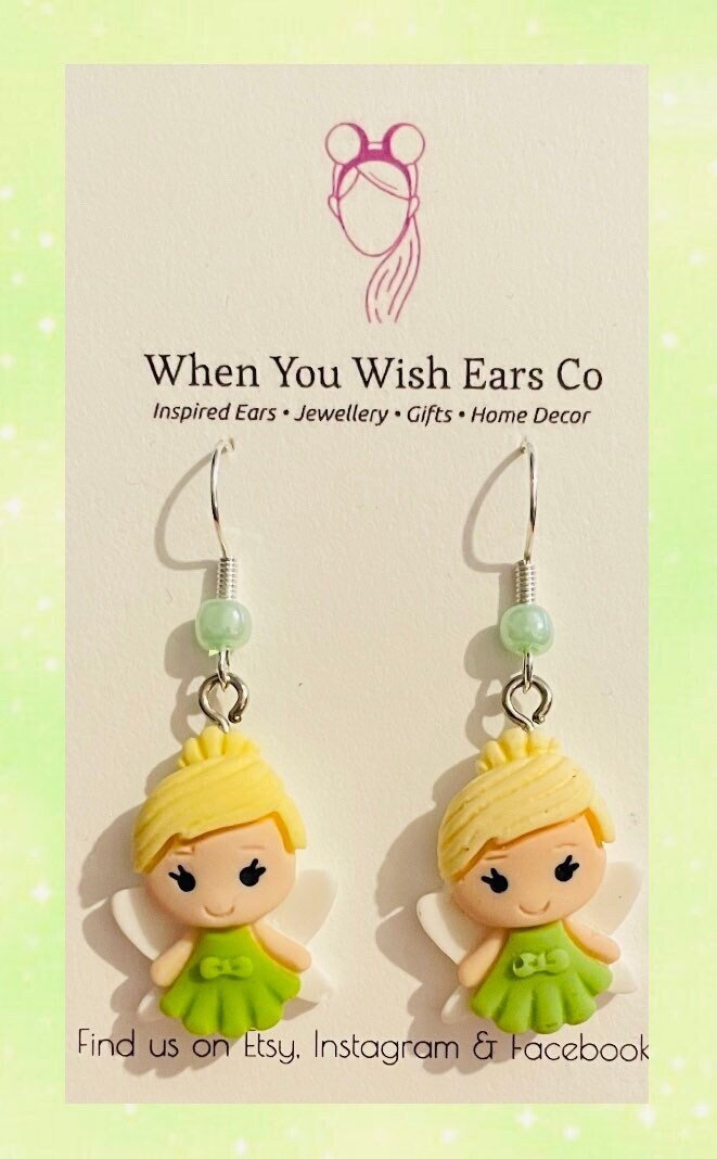Tink outlet earrings etsy