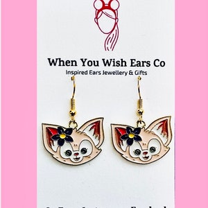 Linabell earrings, Duffy earrings, Duffy and friends earrings, Tokyo Disneyland earrings, linabell Duffy earrings