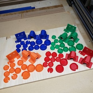 X-50 and X-35 Rails End caps and Touch Probe Holder For Onefinity CNC. Will not fit on the elite