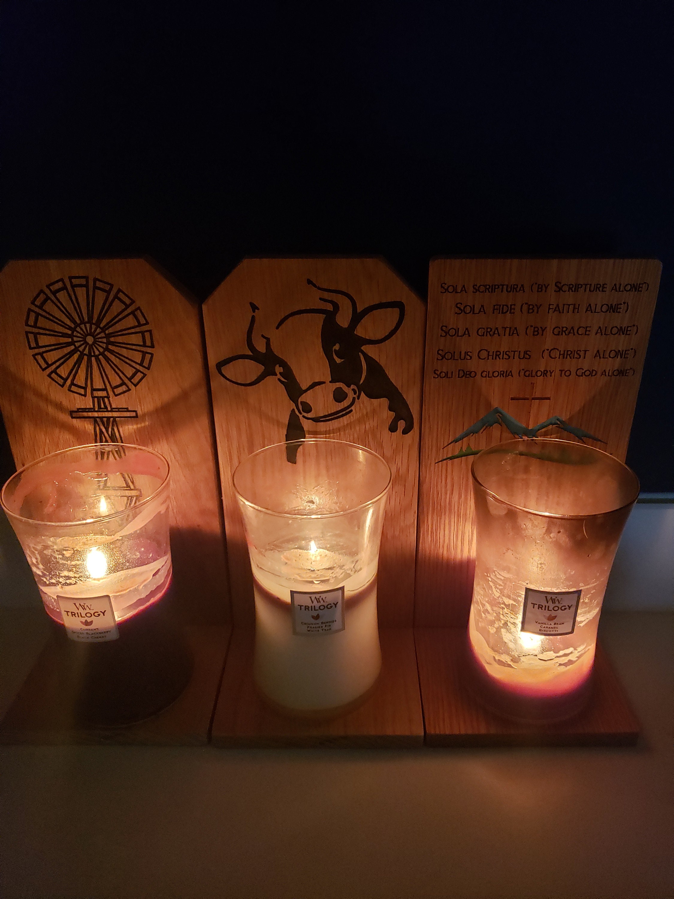 Cute candle holders Etsy