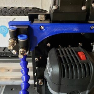 Air Assist Mount for Shapeoko Pro 4 3D printed mount only!  Works with Succkey air mister