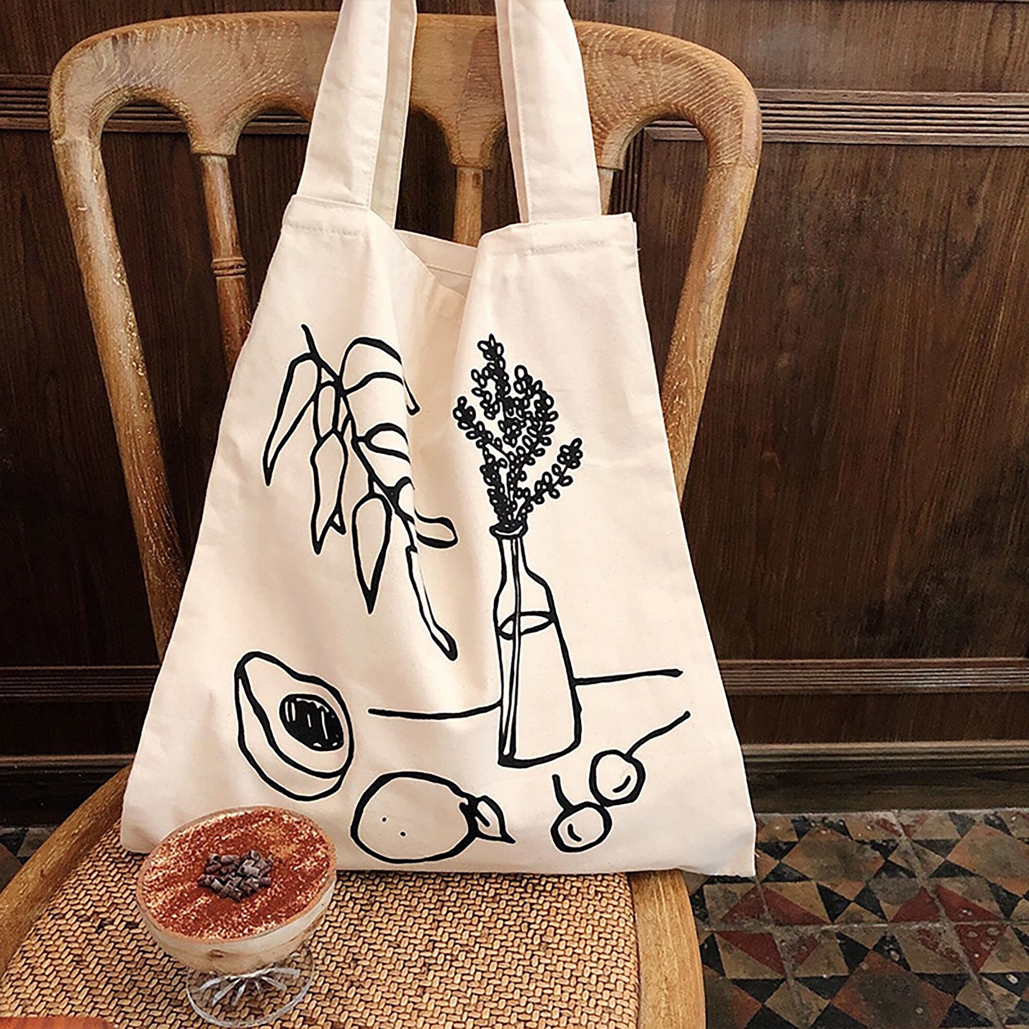 Large Korean Style Canvas Bag Shopping Bag Tote Bag Casual Etsy