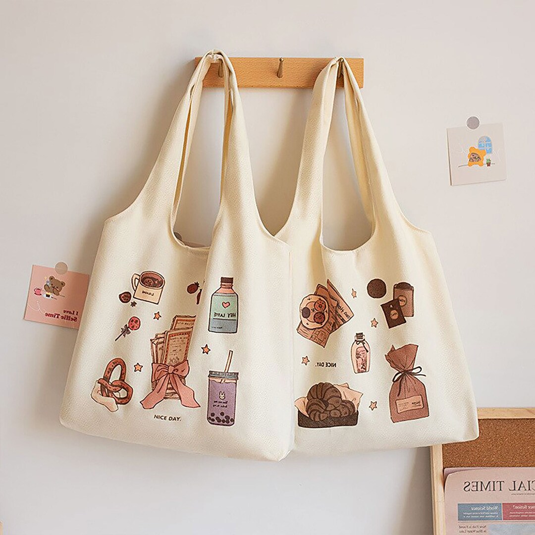New Korean Style Eco Bag, Shopping Bag, Tote Bag, Casual Allmatch
