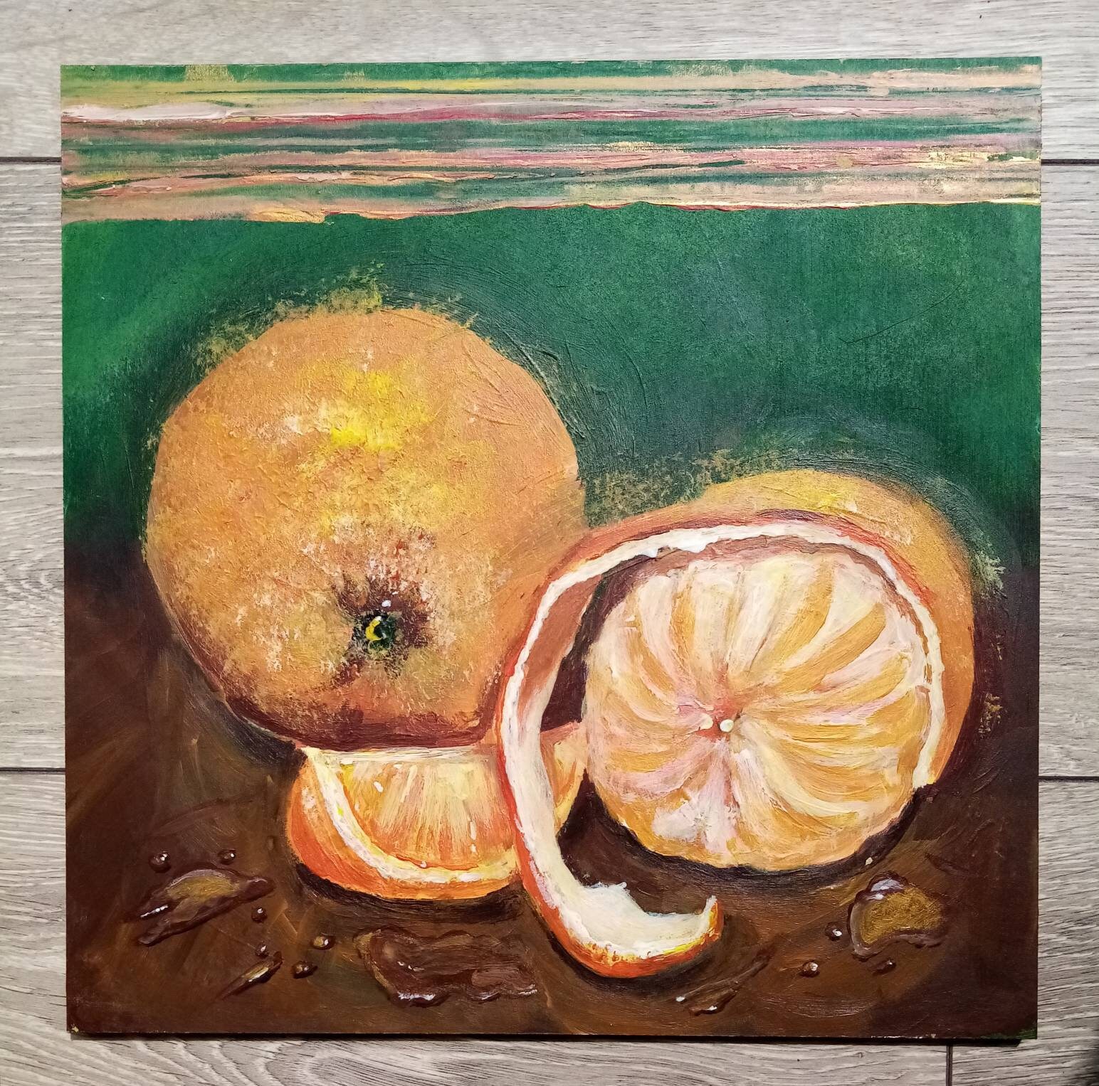 Original Hand Painted Artwork / Oranges Etsy UK
